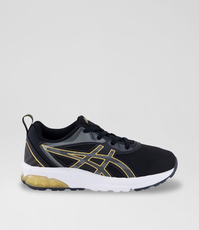 ASICS Kids' GEL-QUANTUM 90 IV Running Shoes for Boys & Girls - Lightweight Black/Gold Athletic Sneakers for School, Sports & Daily Wear