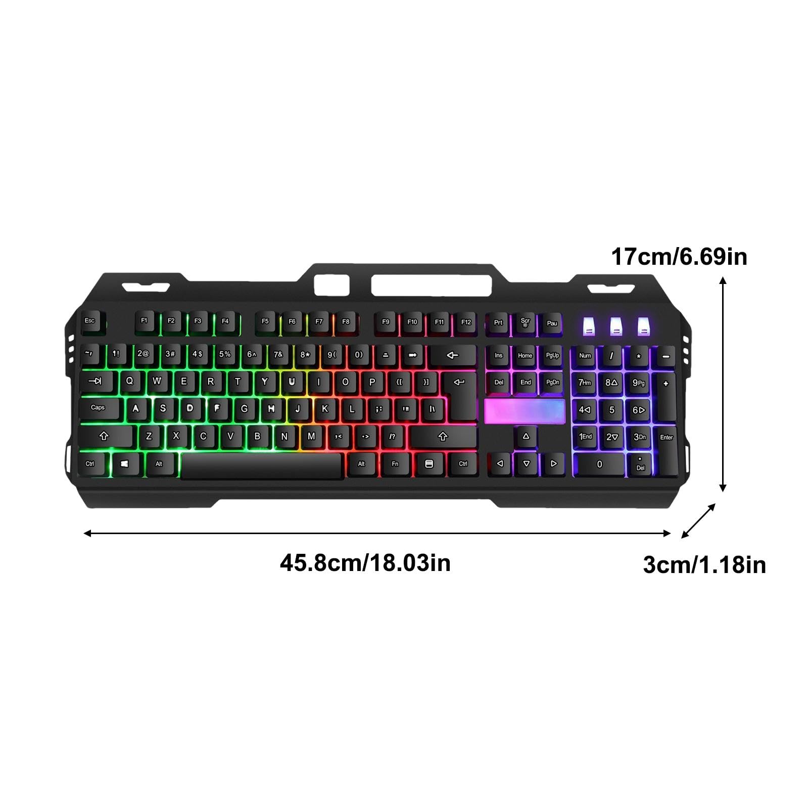 Sulxyi RGB Mechanical Gaming Keyboard with Vibrant Backlighting - High-Performance Switches for PC, Mac, Laptop | Perfect for Gaming, Typing & Office Work