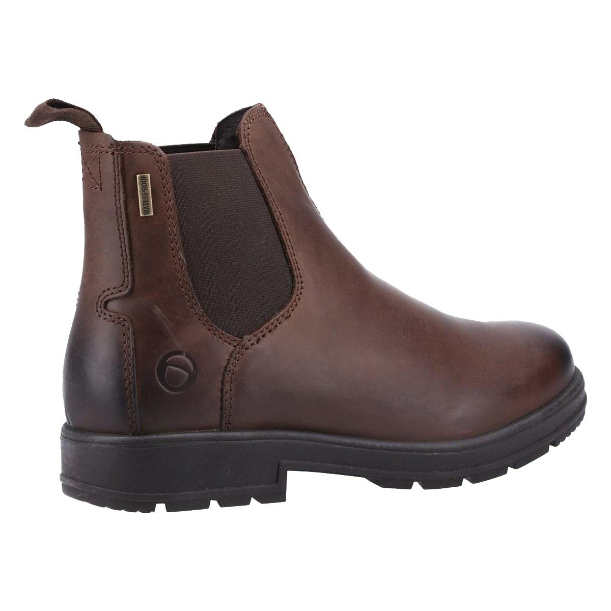 Men's Farmington Leather Boots - Size 10 Brown Cowboy Boots for Western Riding & Outdoor Work | Durable Comfortable Work Boots for Ranch, Hiking & Casual Wear