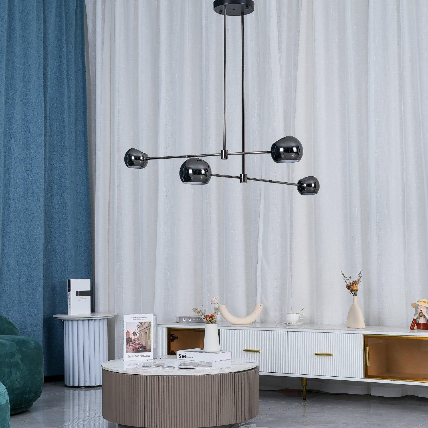 Acaba Chandelier - Elegant Crystal Ceiling Light Fixture for Dining Room, Living Room & Bedroom | Modern Home Decor Lighting