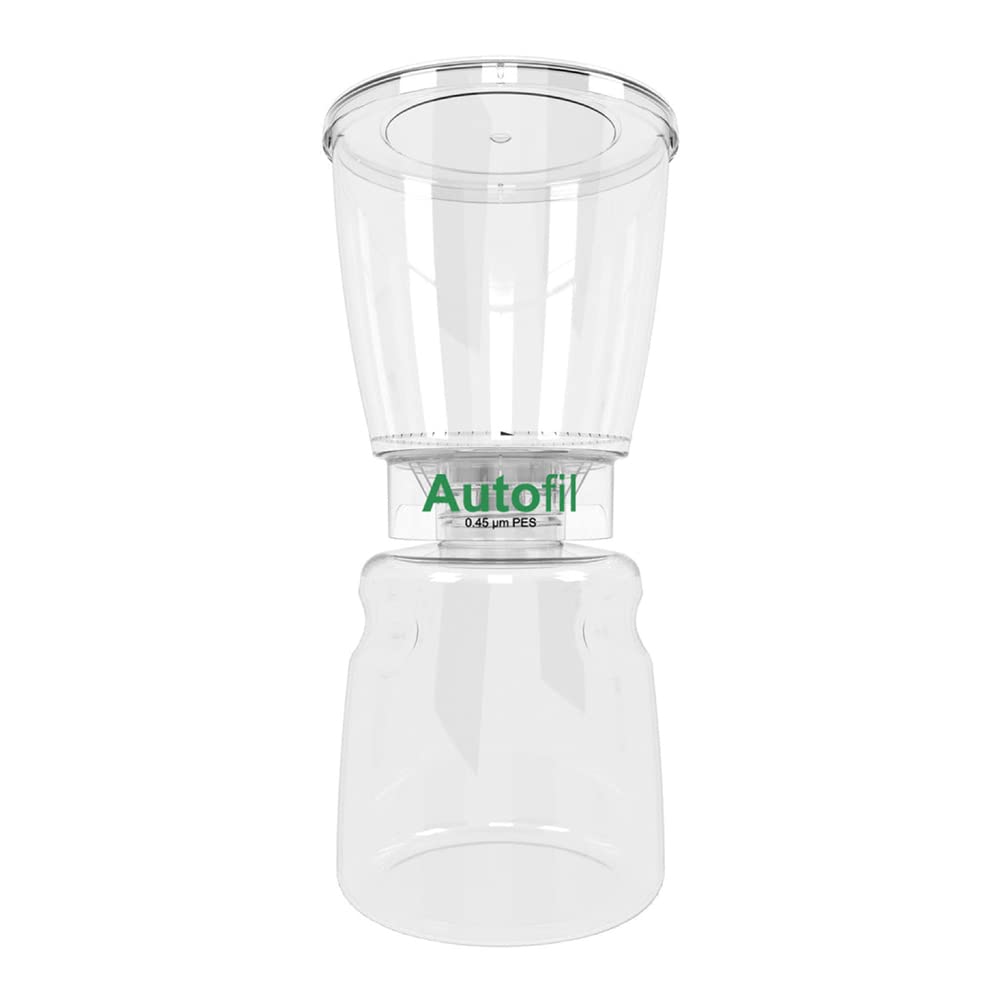 Sterile Disposable 0.45um PES Membrane Vacuum Filter Units - 1000mL (Pack of 12) for Lab Filtration, Sample Clarification & Prefiltration | Ideal for Pharmaceutical, Biotechnology & Research Applications