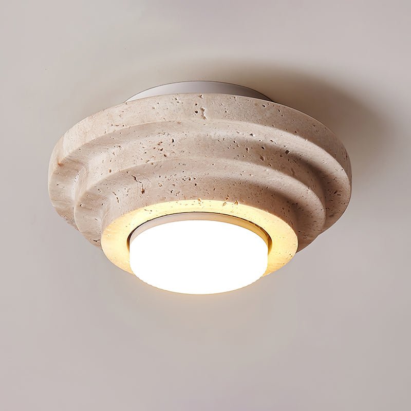 Modern Aperture Ceiling Lamp - Adjustable Brightness LED Flush Mount Light for Living Room, Bedroom, Kitchen - Energy Efficient Home Lighting Fixture for Indoor Spaces