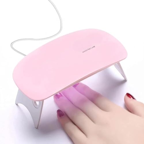 DRS LED UV Nail Polish Dryer - Mini Foldable Portable Nail Lamp for Gel Polish Curing | Fast Drying for All Nail Paints | Perfect for Home Manicures & Salon Nail Art