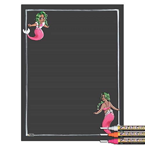 Pink Mermaid With 3 Bright Markers
