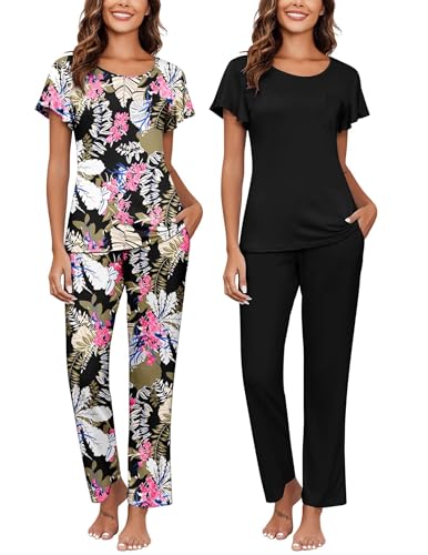 Black Floral+black
