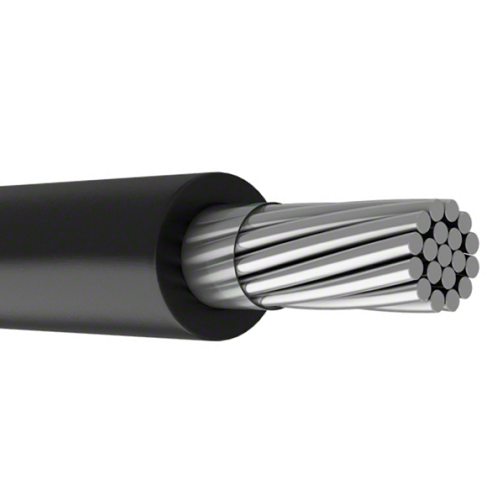 1 AWG Nectarine AAC Covered Line Wire - Aluminum XLPE/PE Insulated Electrical Cable for Overhead Power Lines & Utility Pole Installations