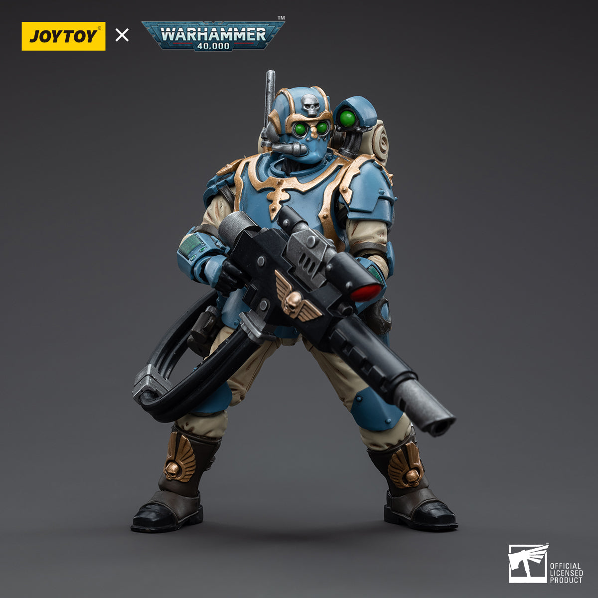 1/18 JOYTOY 3.75-inch Astra Militarum Tempestus Scions 55th Kappic Eagles Action Figure Set (5pcs) - Perfect for Warhammer 40K Collectors, Tabletop Gaming & Display