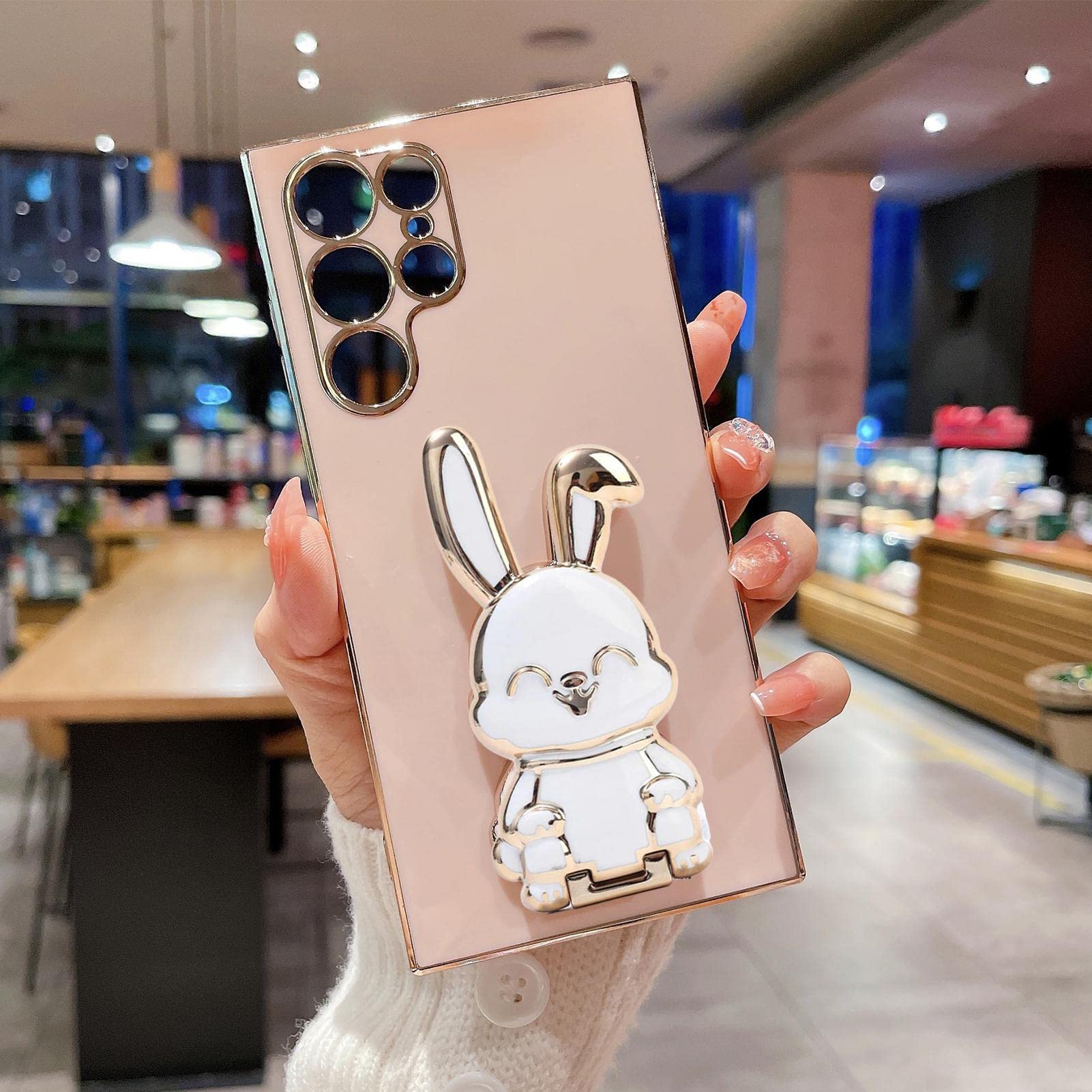 Universal Bunny Phone Holder Stand - Adhesive Rabbit Phone Bracket for All Smartphones (iPhone, Samsung, Android) | Perfect for Desk, Car Dashboard & Bedside Use