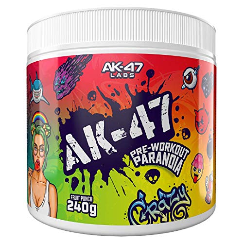 AK 47 Labs Paranoia Pre Workout Powder - Energy Booster & Vitamin Supplement, 30 Servings for Intense Workouts & Gym Performance