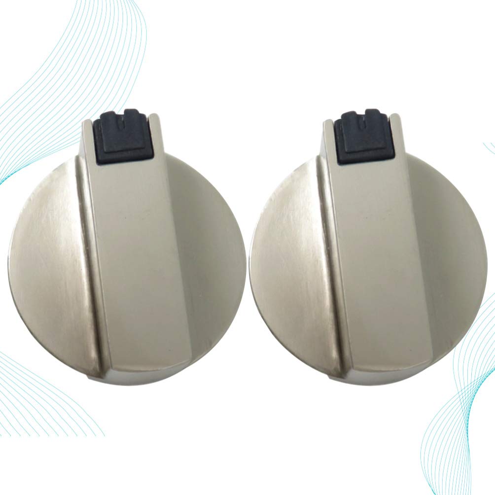 **Hemoton 2-Pack Zinc Alloy Gas Stove Knobs - Durable Oven Control Knobs for Gas Cooktops, Stove Burners & Kitchen Appliances - Perfect for Replacement & Home Cooking**