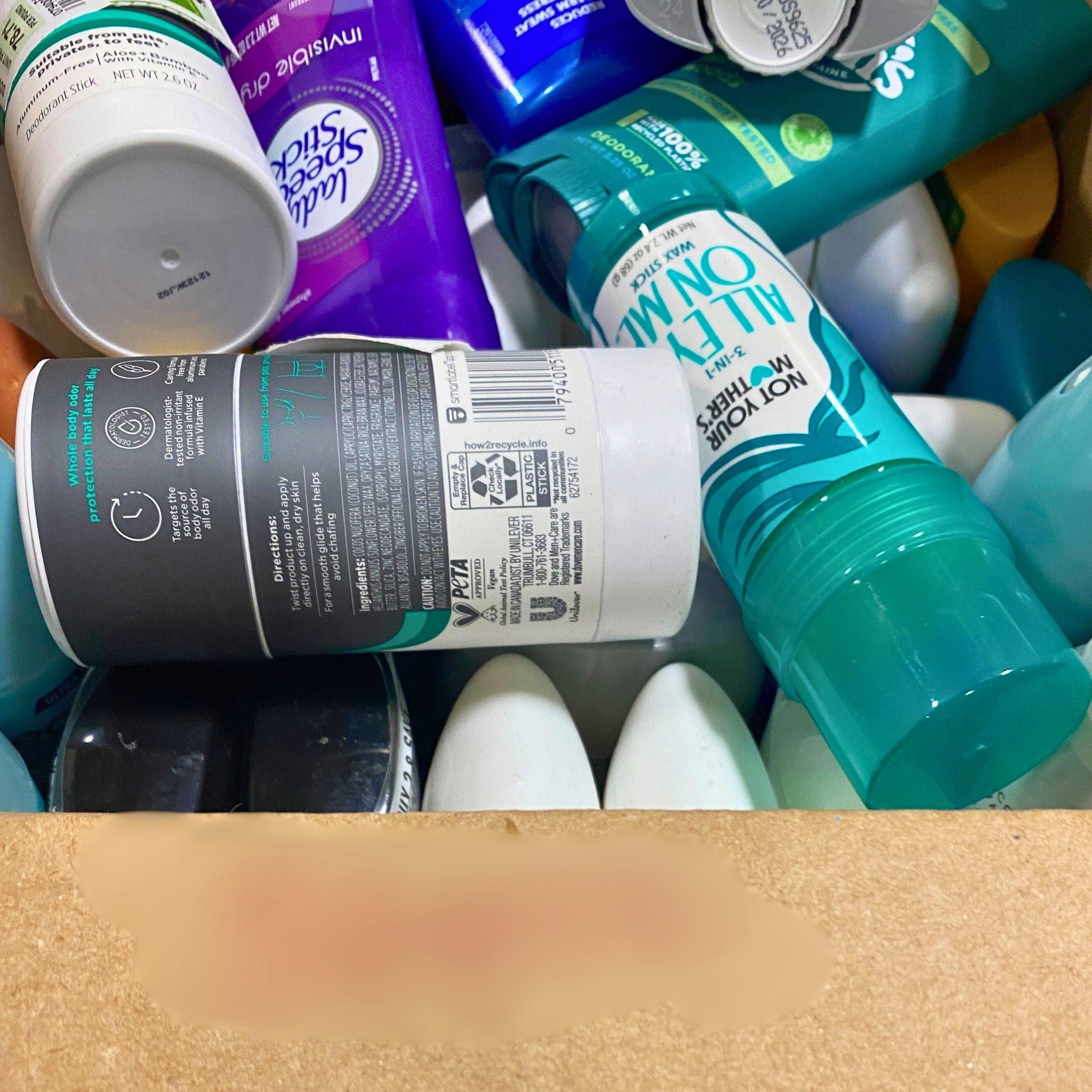50 Pcs Assorted Deodorant Variety Pack for Women & Men - Different Sizes & Scents | Travel, Gym, Office & Daily Use