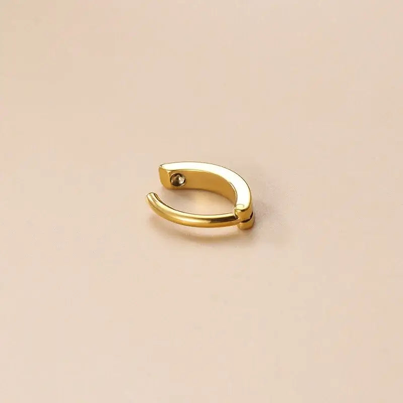 14G Minimalist Hinged Hoop Belly Ring - Surgical Steel Navel Piercing Jewelry for Women | HSPJ818 | Perfect for Everyday Wear, Parties & Body Piercing Styling