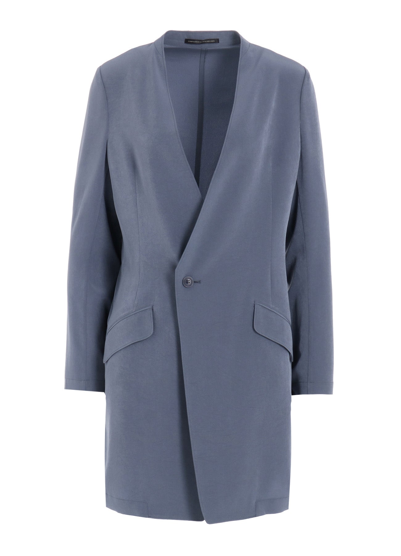 Elegant Crepe de Chine Collarless Jacket for Women - Lightweight & Stylish Blazer for Office, Dinner, and Casual Wear
