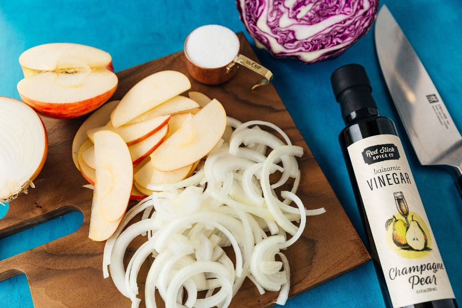 Premium Champagne Pear White Balsamic Vinegar - Artisanal Gourmet Condiment for Salads, Cheese Platters & Cocktail Mixing