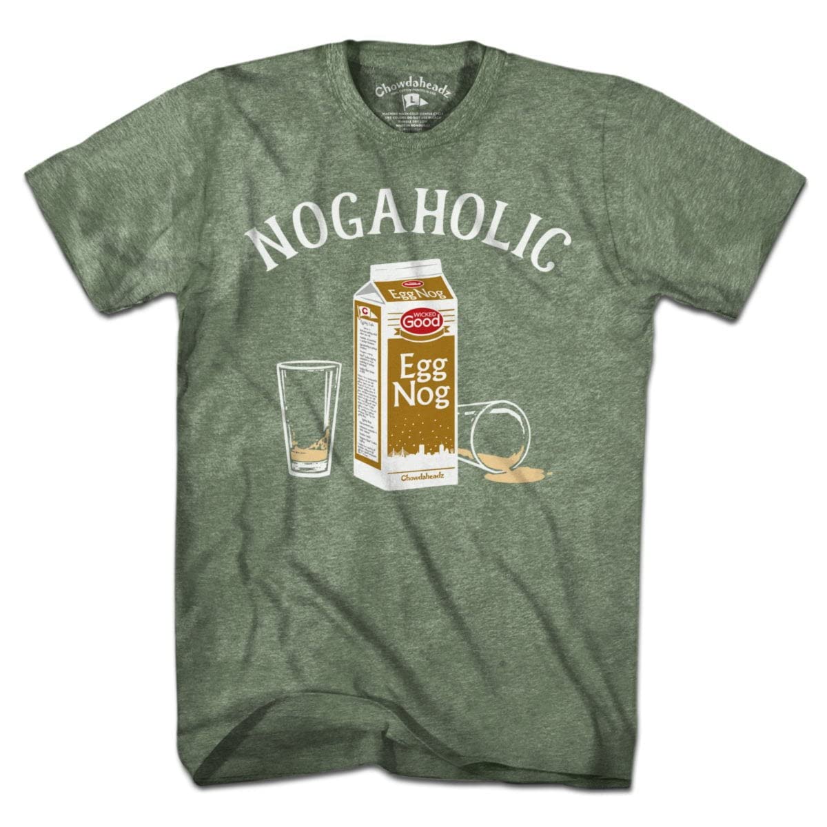 Nogaholic Vintage T-Shirt - Soft Unisex Cotton Blend Tee for Christmas Parties & Holiday Gatherings