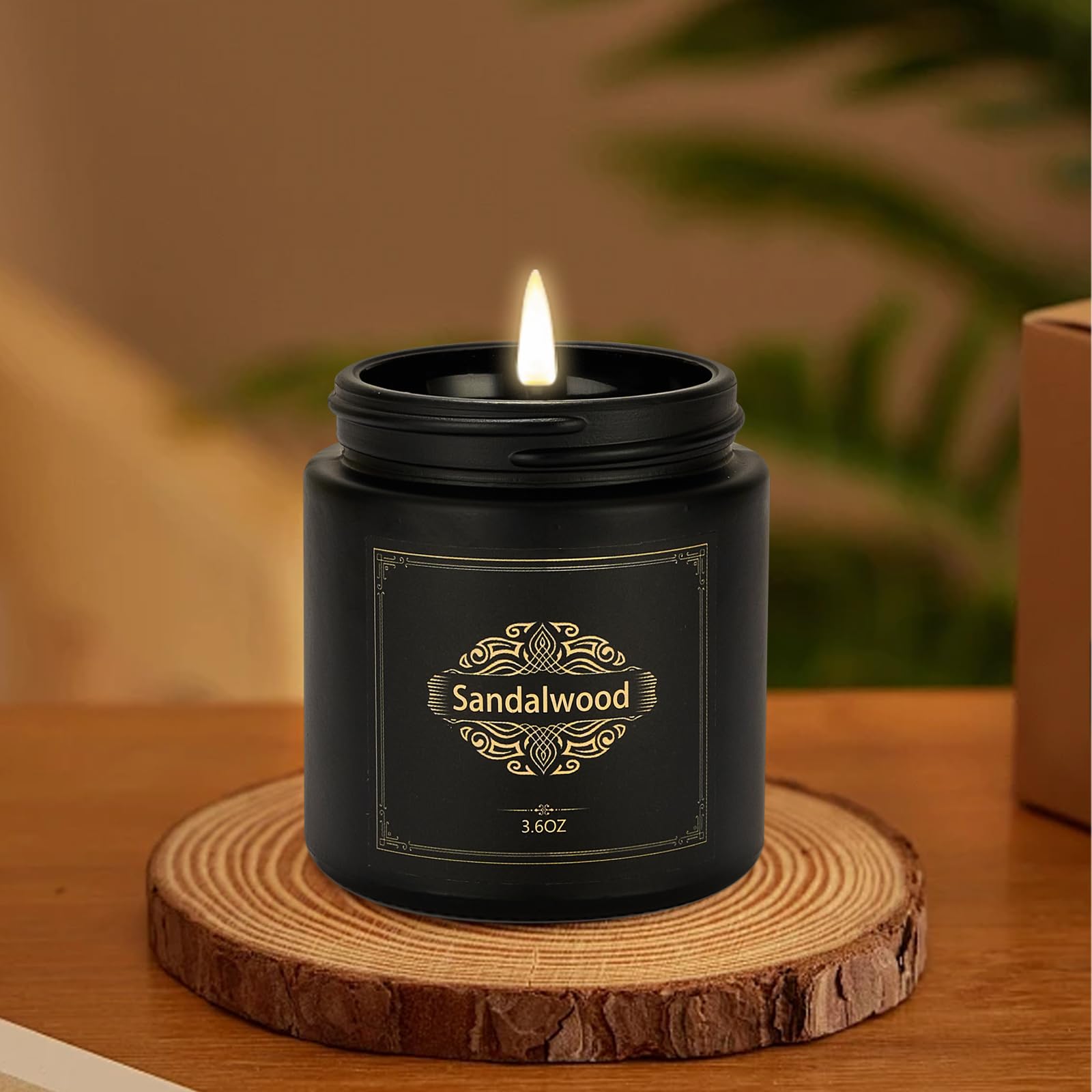 Premium 6-Pack Scented Soy Candle Gift Set for Men - Lavender, Oak, Sandalwood, Smoked Vanilla, Leather & Freesia Aromas | Home Fragrance, Relaxation & Romantic Gifts for Christmas, Birthday, Anniversary | Perfect for Living Room, Bedroom, Office & Spa Decor