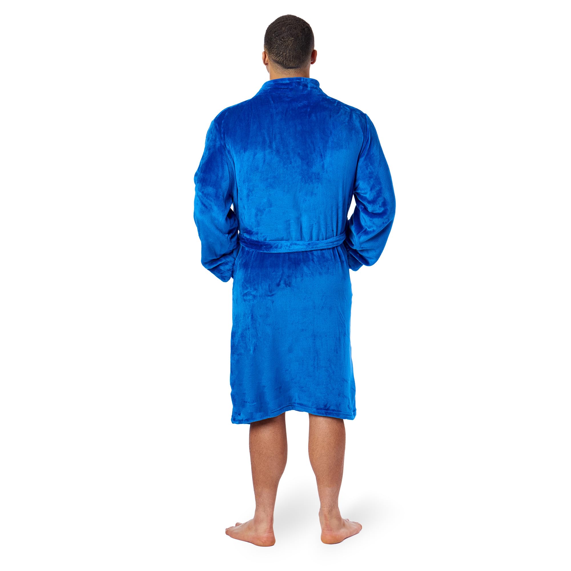 Premium NBA Silk Touch Bath Robe for Men - Soft & Luxurious Large/X-Large Size - Perfect for Spa, Lounging & Post-Shower Comfort