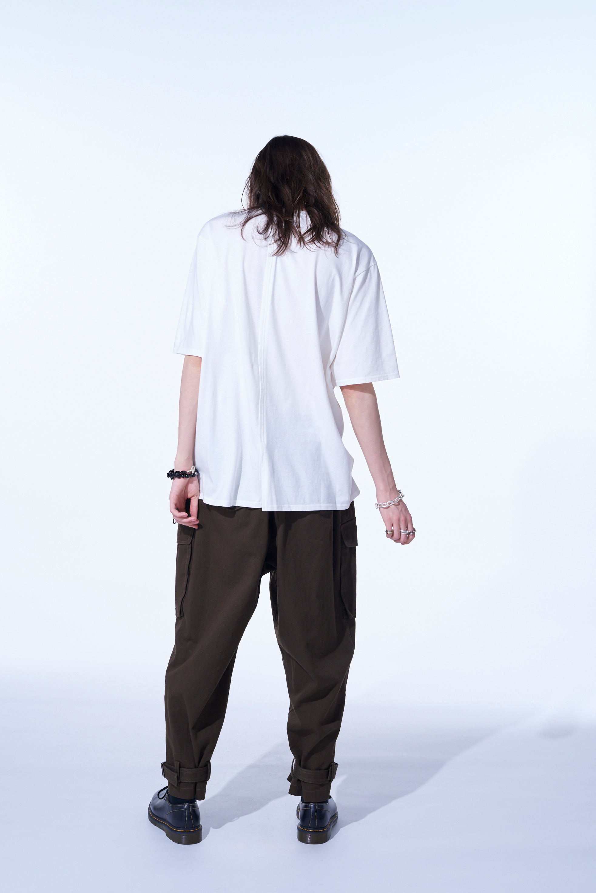 Premium Cotton Jersey Vertically Grafted T-Shirt with Side Hem Slits - Soft Breathable Tee for Casual Wear & Street Style Outfits