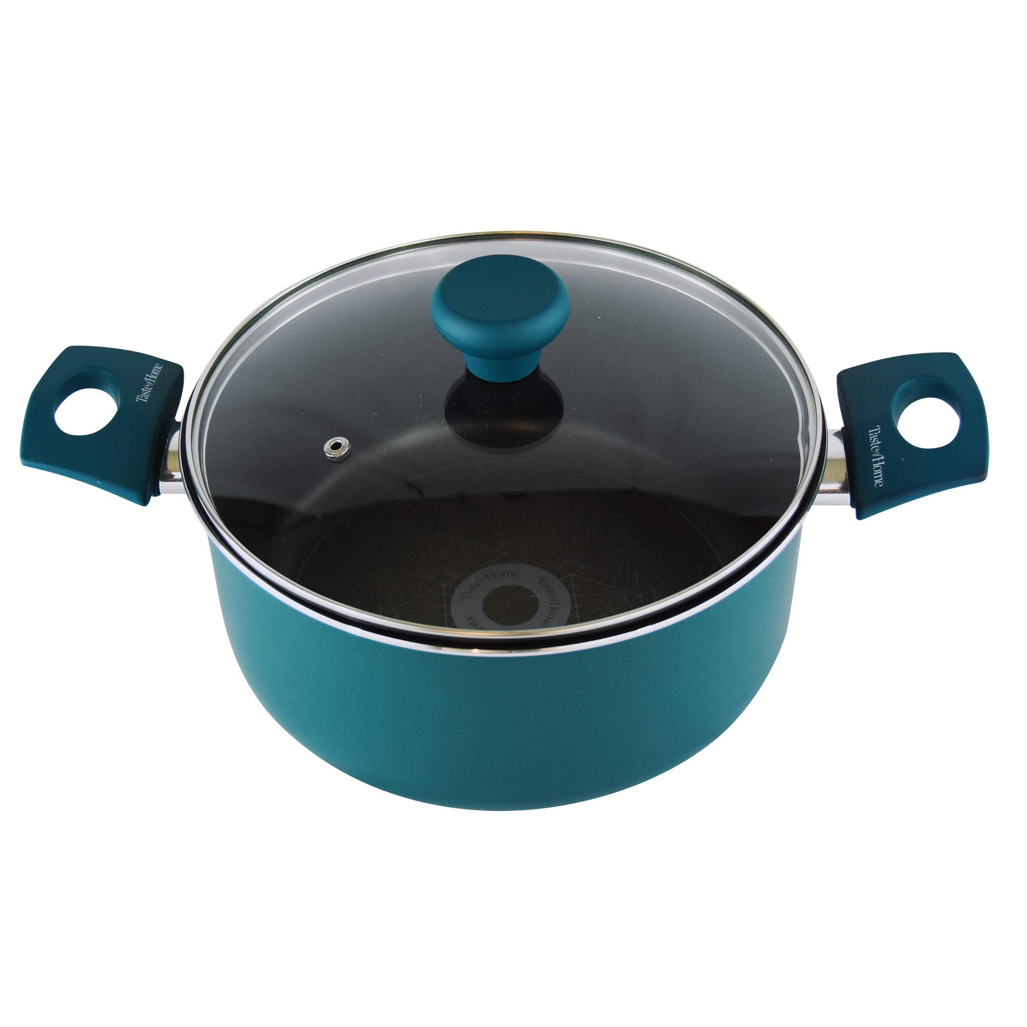 Taste of Home® 5-Quart Non-Stick Aluminum Dutch Oven with Lid - Perfect for Slow Cooking, Braising & Baking - Ideal for Soups, Stews & Casseroles