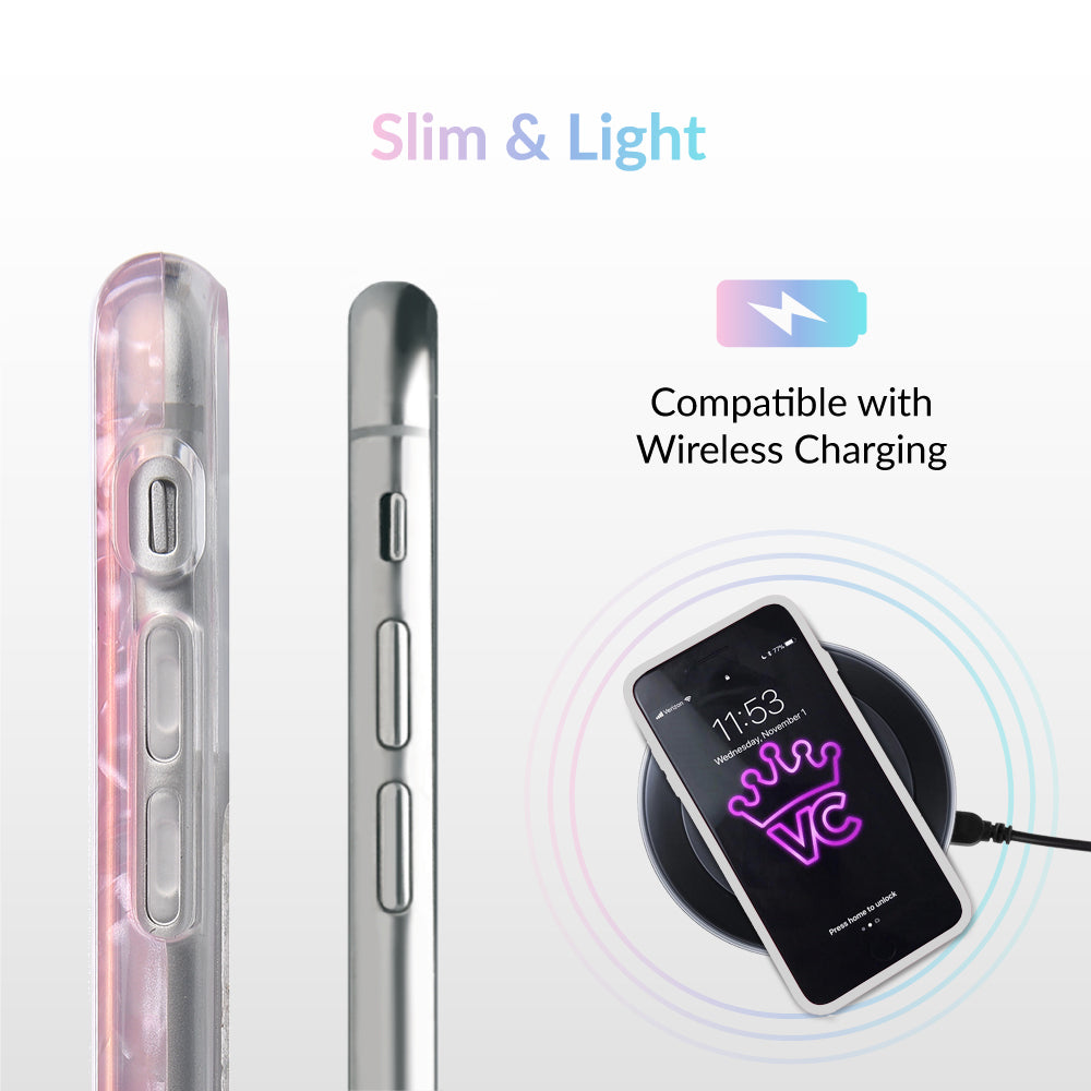 Rose Quartz iPhone Case - Elegant & Protective Phone Cover for iPhone 11/12/13/14/15 Pro Max - Perfect Gift for Women, Girls - Ideal for Everyday Use, Travel & Work