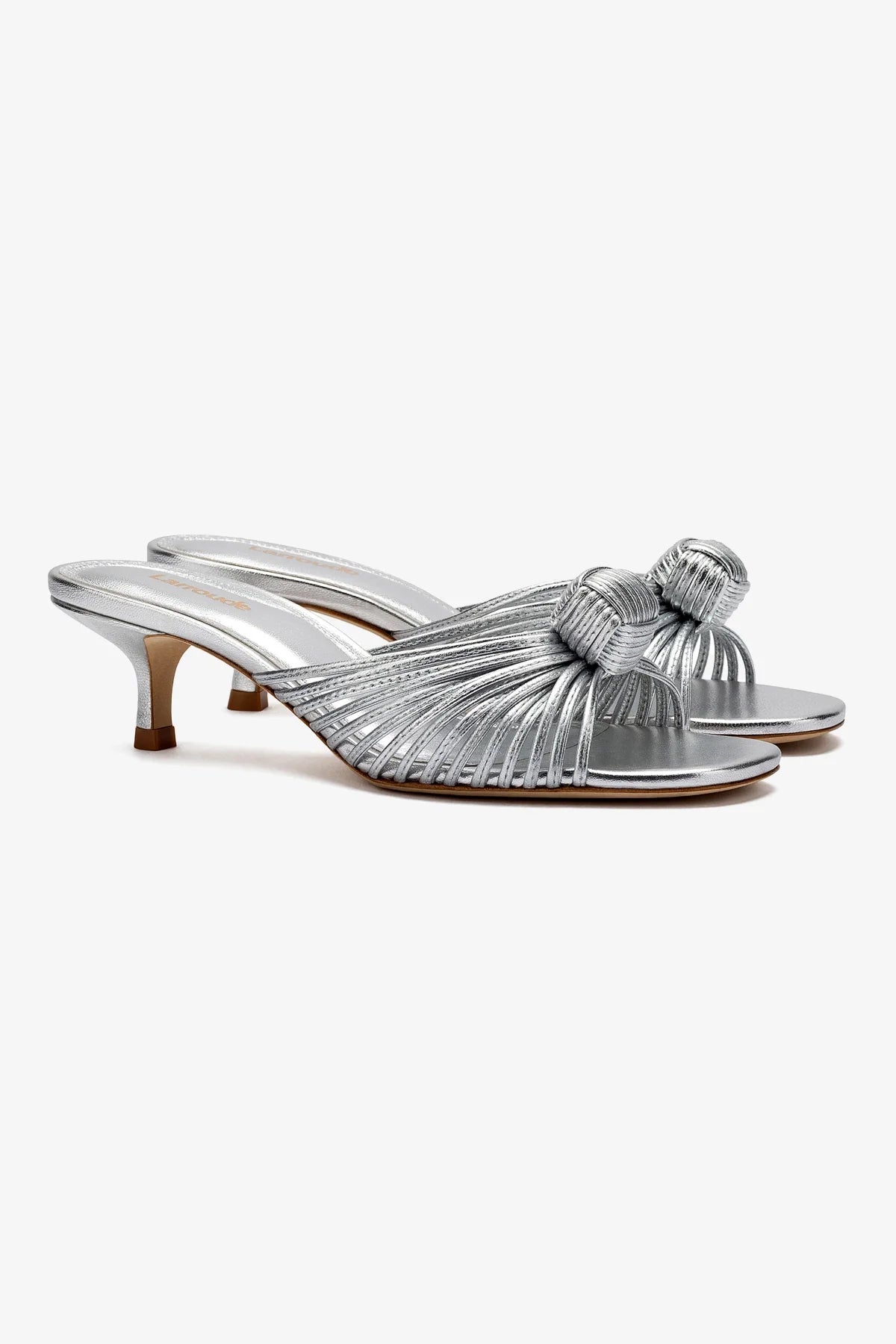 Valerie Women's Silver Metallic Leather Mule Slippers - Comfortable Casual Shoes for Home, Office & Outdoor Wear