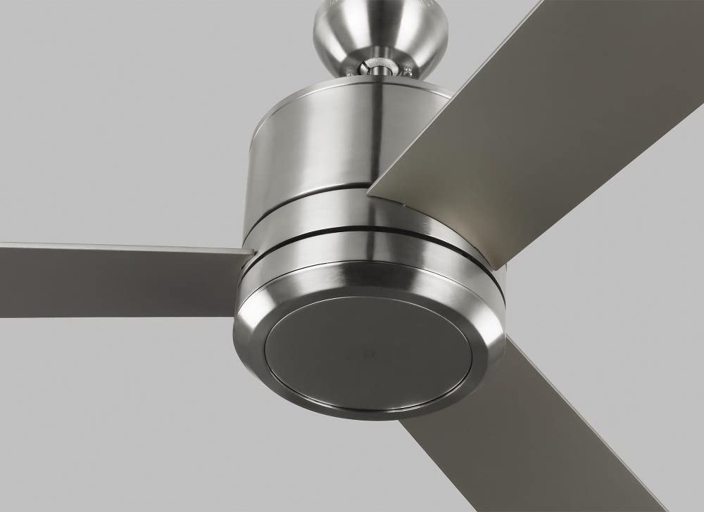 56 Inch 3 Blade Modern Ceiling Fan with Light Kit - Roman Bronze Finish, Quiet Reversible Motor, Remote Control - Perfect for Living Room, Bedroom, and Outdoor Patio