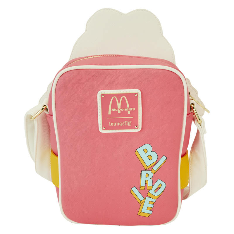 Loungefly McDonald's Birdie The Early Bird Crossbuddies Bag - Cute Fast Food Themed Mini Backpack for Women, Girls & Collectors - Perfect for Cosplay, Disney Trips & Everyday Use