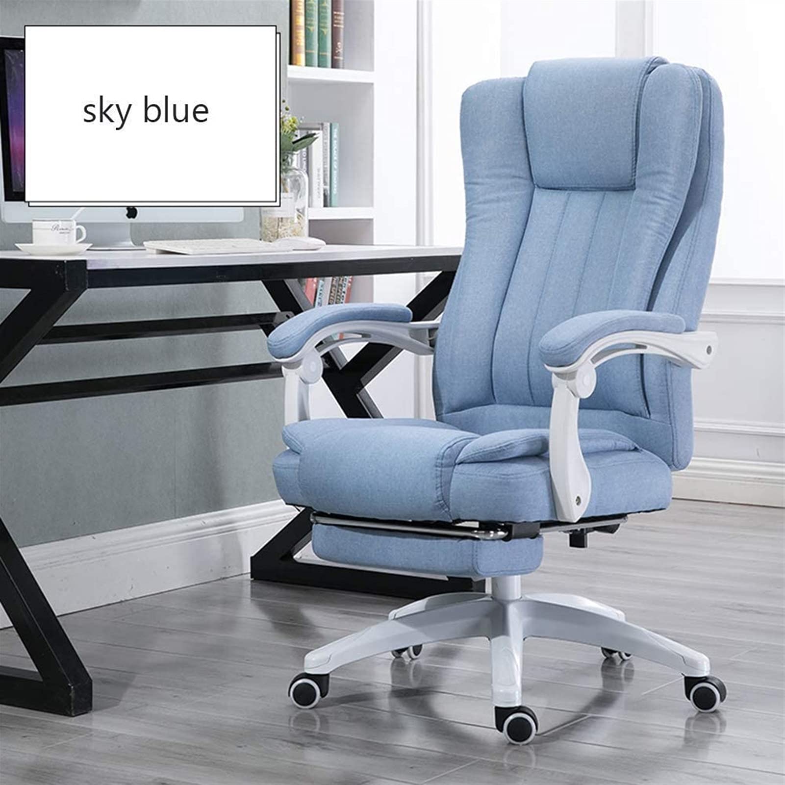 Ergonomic Swivel Office Chair - Adjustable Computer Desk Chair with Reclining Backrest for Home, Gaming & Workstation - Portable Comfort for Long Hours (Color: A) - Perfect for Home Office, Gaming Setup & Study Room
