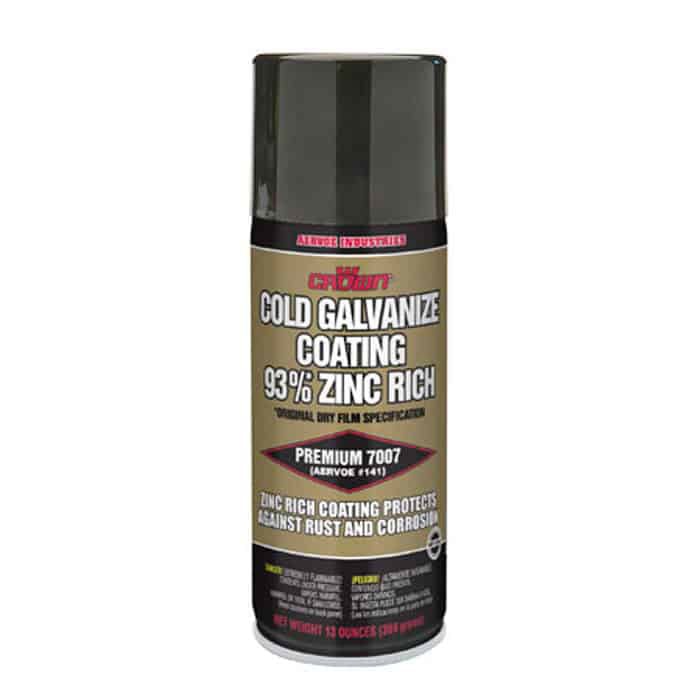 Aervoe 7007 Cold Galvanizing Compound - 13 oz High Zinc Coating (93% Zinc) for Metal Protection & Rust Prevention - Ideal for Automotive, Marine, and Industrial Applications