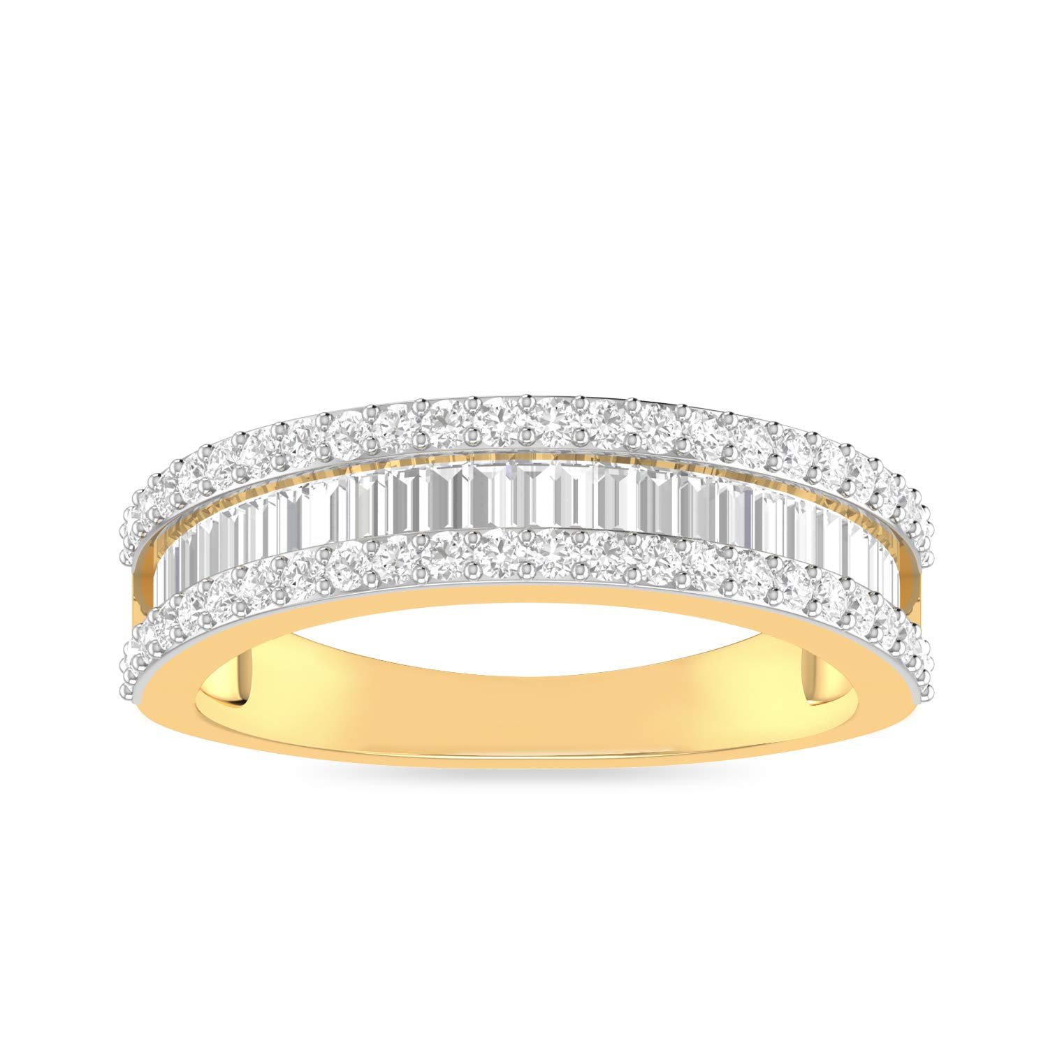 PC Jeweller 14K Yellow Gold Solitaire Diamond Ring for Women | Elegant Engagement, Wedding, Anniversary Gift