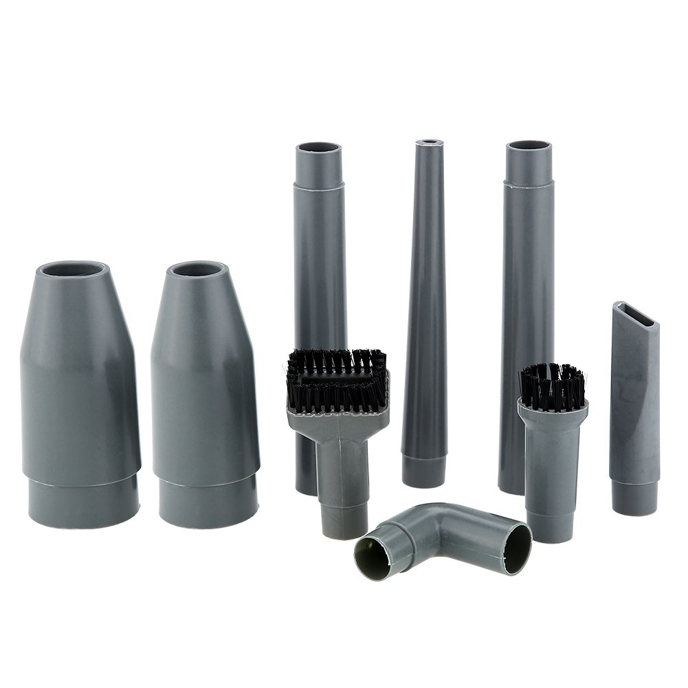 Zyyini Universal Vacuum Cleaner Accessories Kit - 9-Piece Set with Brush Nozzle & Crevice Tool for 32mm/35mm Inner Diameter Vacuums - Perfect for Home Cleaning, Car Detailing & Pet Hair Removal