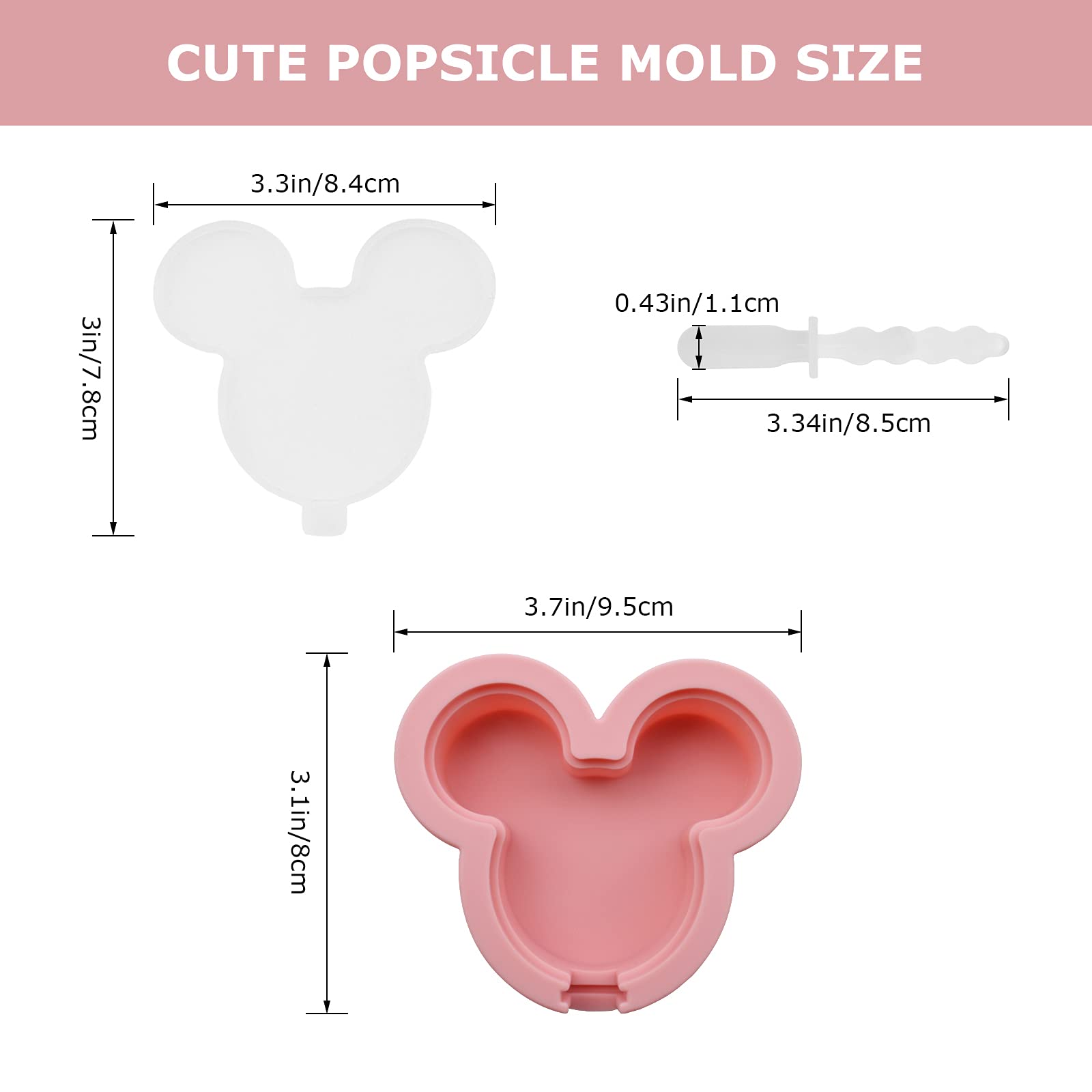 4Pcs Silicone Popsicle Molds with Lids & Reusable Sticks - BPA-Free Ice Pop Makers for Homemade Frozen Treats, Cakesicles, and DIY Desserts - Perfect for Kids, Baby, and Family Summer Fun