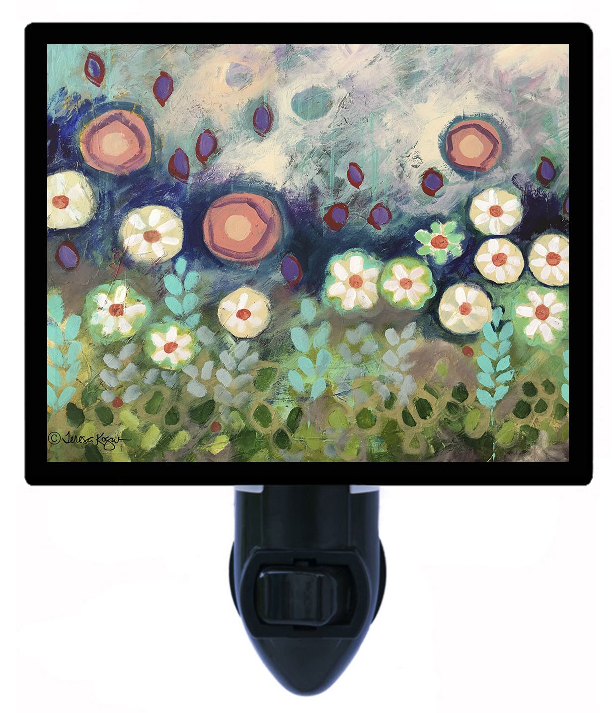 Blue LED Night Light for Garden - Energy Efficient Flower & Summer Outdoor Lighting - Perfect for Patio, Yard, and Landscape Decoration