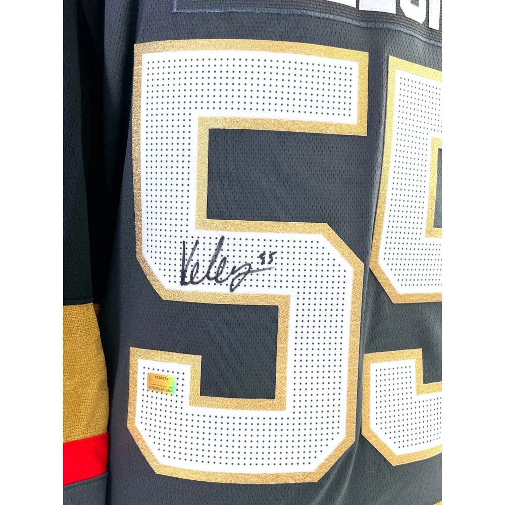 Authentic Keegan Kolesar Autographed Vegas Golden Knights Jersey with COA - Signed Hockey Memorabilia for Collectors & Fans - Perfect for Display, Gifting, and Game Day