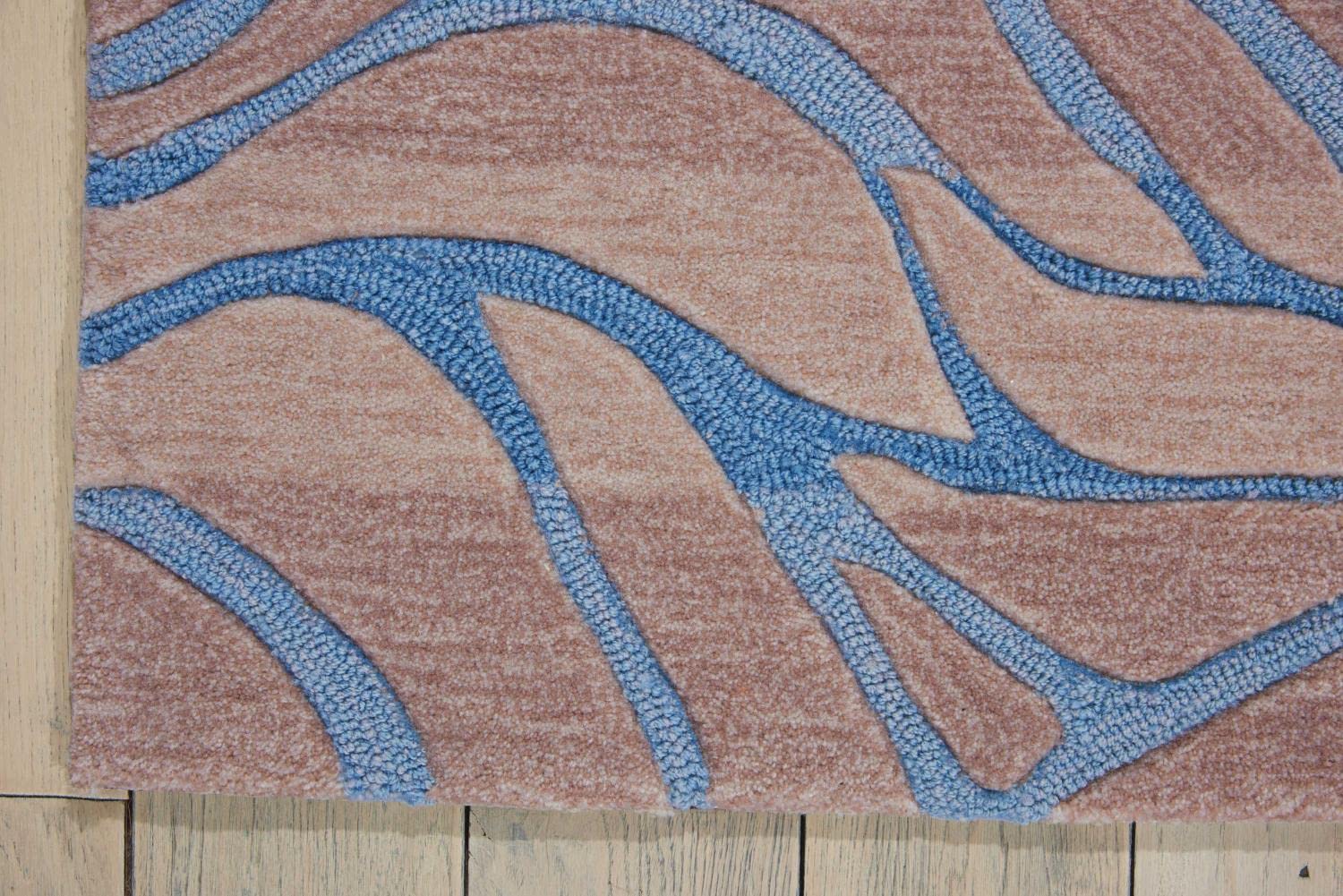 Nourison Contour Botanical Ocean Sand 7'3