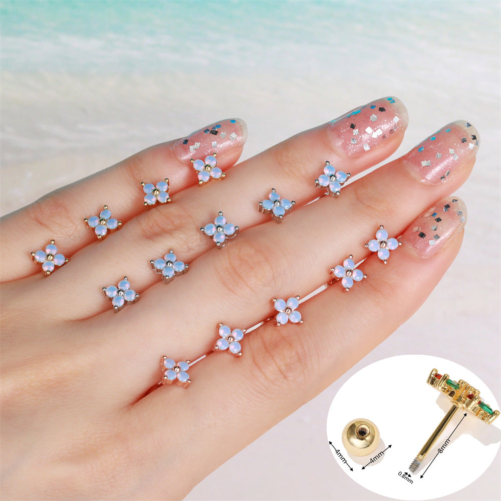 20G Cartilage Tiny Stud Earrings - Flat Back Helix Earrings for Women | EGD0171 | Perfect for Daily Wear, Piercing Jewelry Gift