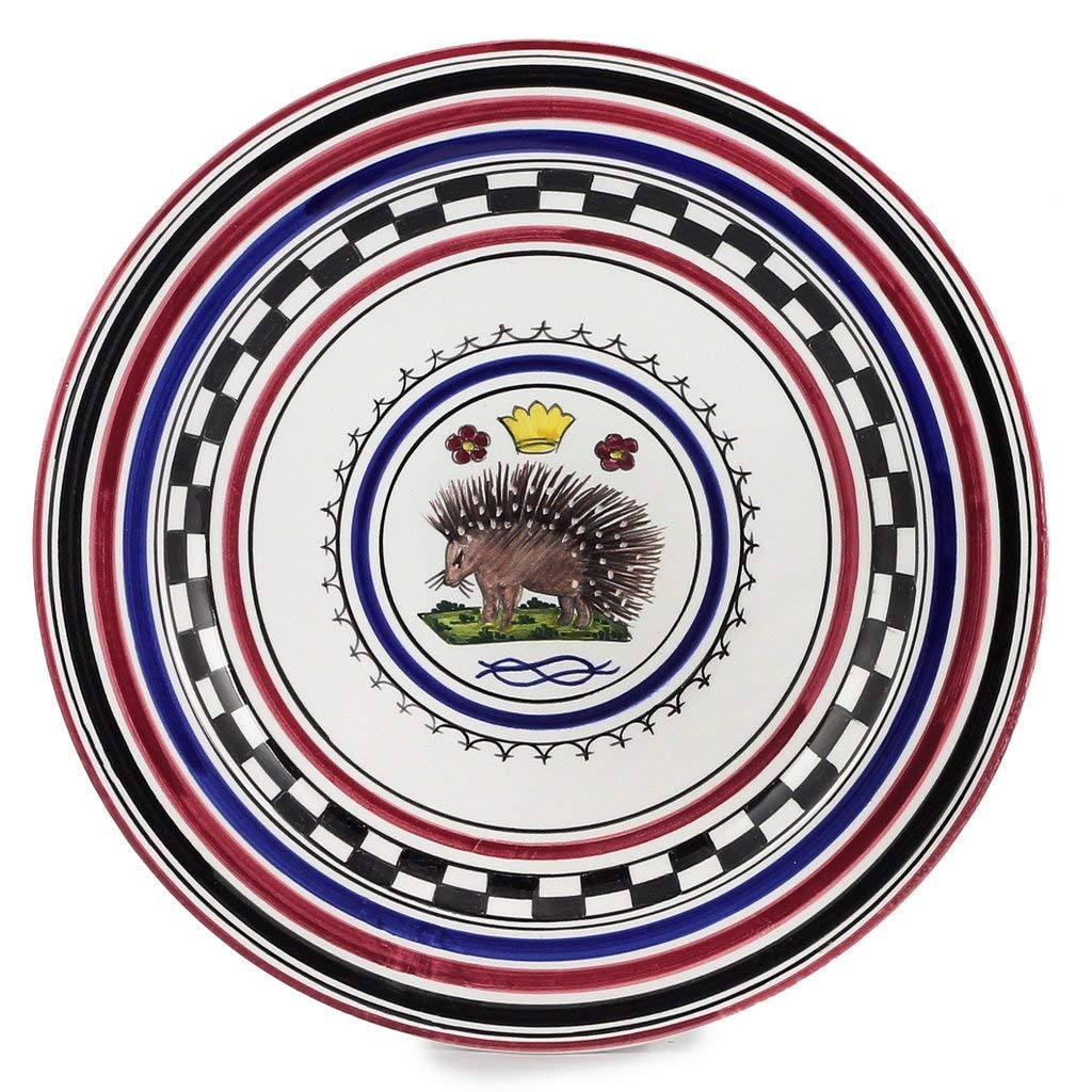 PALIO DI SIENA ISTRICE Porcupine Charger Plate #1007-SIE - Elegant Italian Dinnerware for Special Occasions & Holiday Tablescapes
