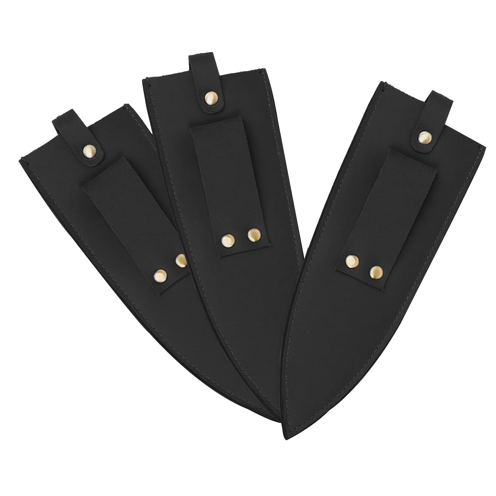 Premium Cowhide Leather Knife Sheath - 8 Inch Heavy Duty Chef Knife Cover with Belt Loop (8.2