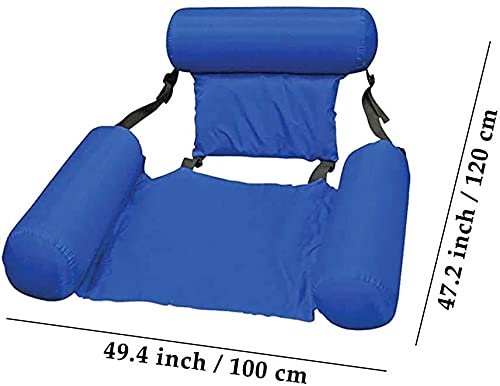 Yousehsent Water Floating Hammock - Inflatable Pool Float Lounge Chair for Adults, Portable Comfortable Swimming Pool Hammock, Floating Bed Sofa for Summer Relaxation in Pool, Lake or Beach