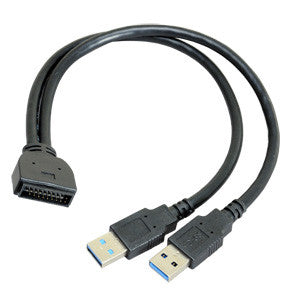 Lian Li USB 3.0 Adapter with 2 Ports - High Speed Data Transfer for PC & Laptop - Perfect for Gaming, Office & Home Use