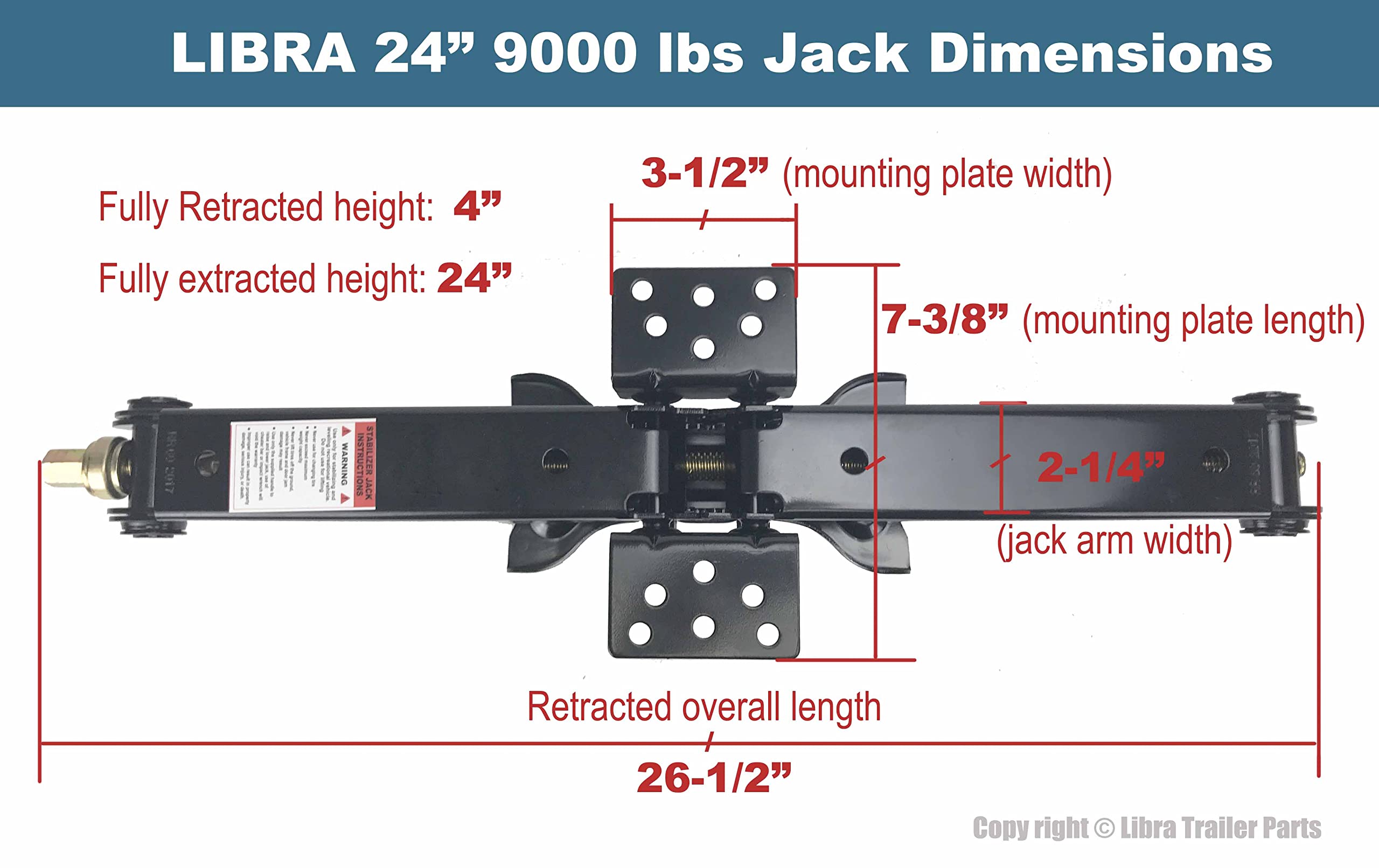 Heavy Duty 9000lbs 24