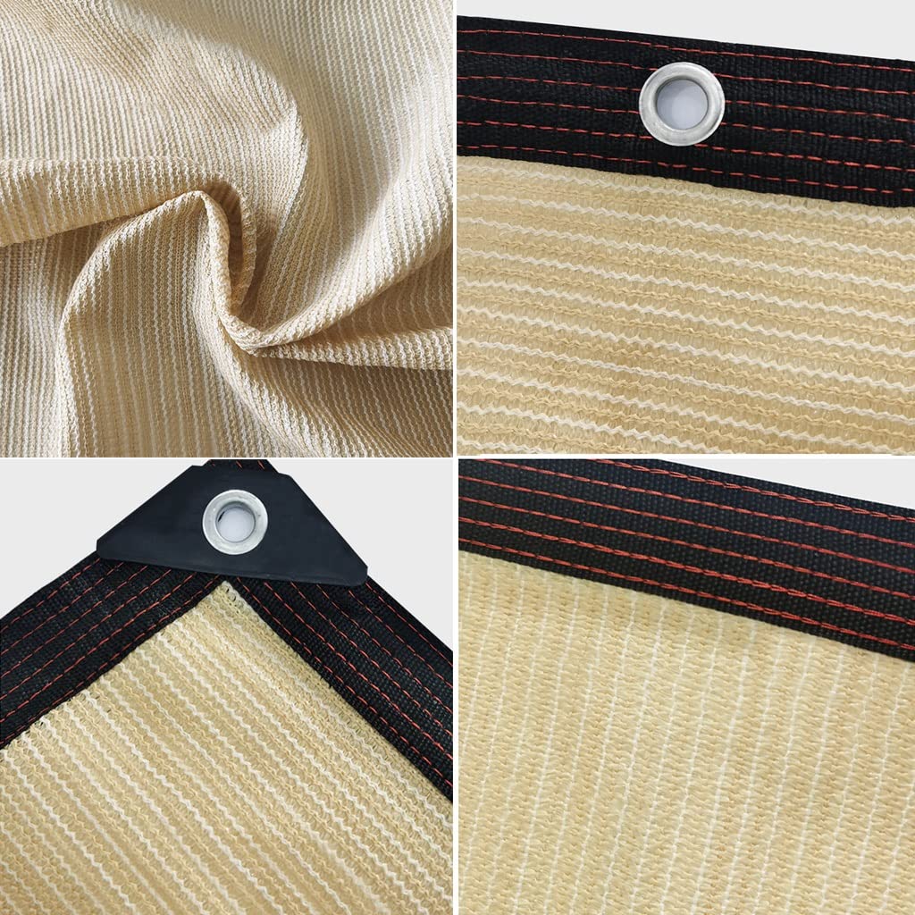 Premium UV-Resistant Sunblock Shade Cloth - 4m x 6m Sunscreen Mesh for Greenhouse, Garden Plants & Outdoor Protection - Breathable Shade Netting with Reinforced Grommets - Ideal for Flowers, Patio, Lawn, Pool Cover & Backyard Shade Solutions