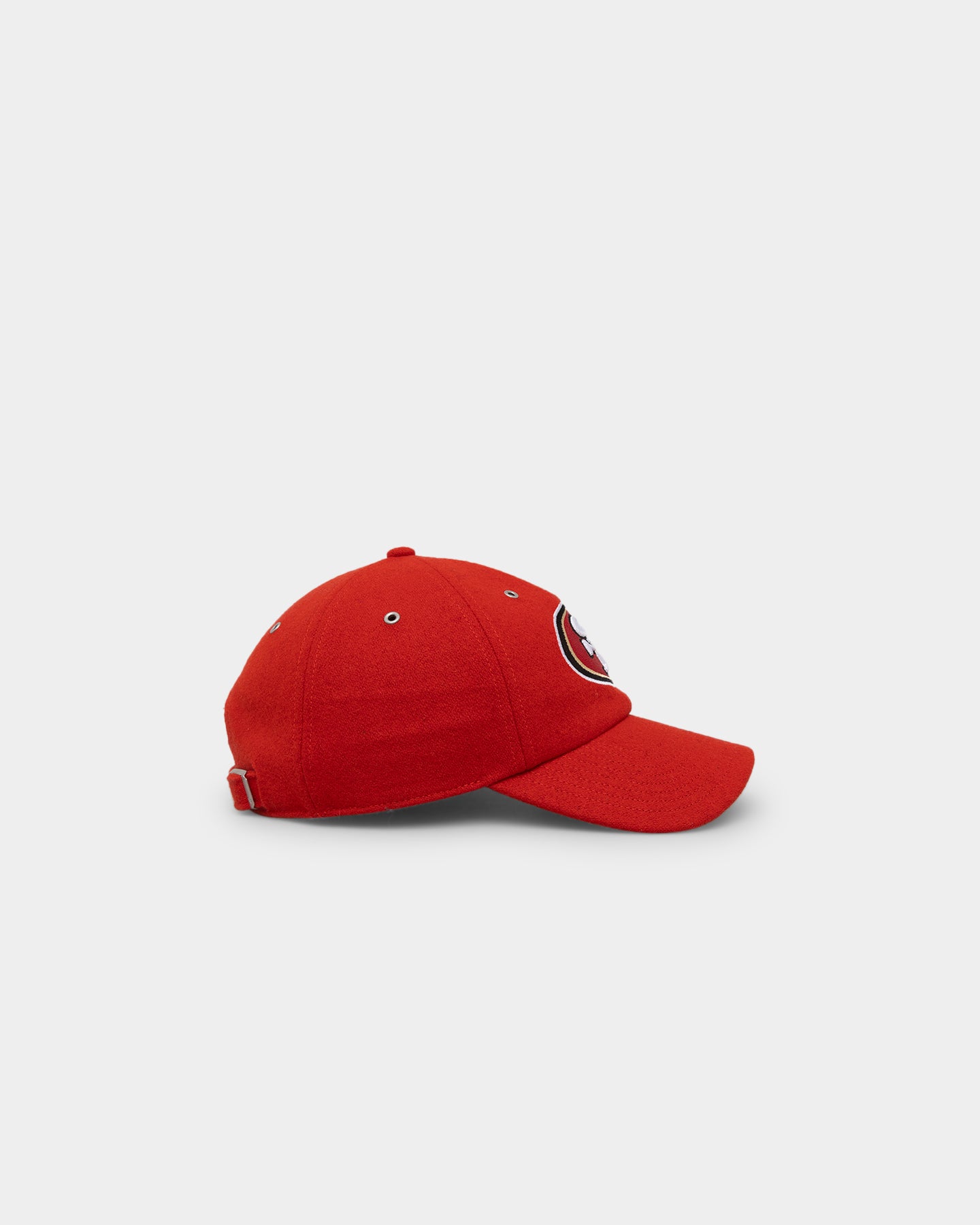 47 Brand San Francisco 49ers Wooly '47 Clean Up Strapback Red Adjustable Hat for Men - Perfect for NFL Games, Tailgating & Casual Wear