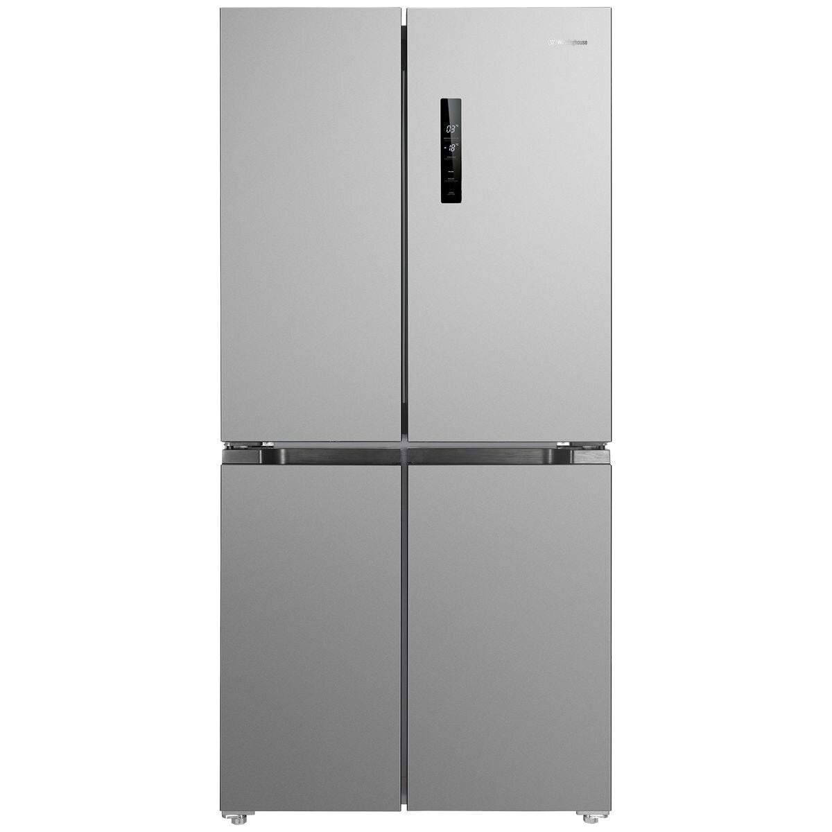 Westinghouse 496L French Door Refrigerator with Ice Maker - Stainless Steel WQE4900AA - Energy Efficient Large Capacity Fridge for Modern Kitchen & Open Plan Living Spaces