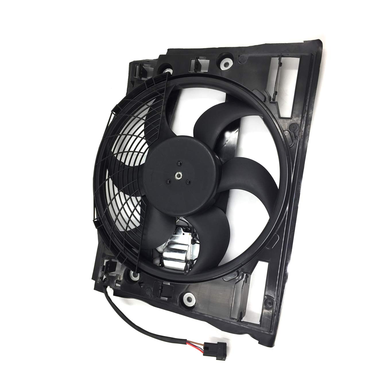 BMW Radiator Cooling Fan Assembly - Compatible with 1999-2006 325Ci, 330Ci, 320i, 325i, 325xi, 330i, 323Ci, 323i, 328Ci, 328i - OEM 64546905076 Replacement - Perfect for Engine Cooling & Overheating Prevention