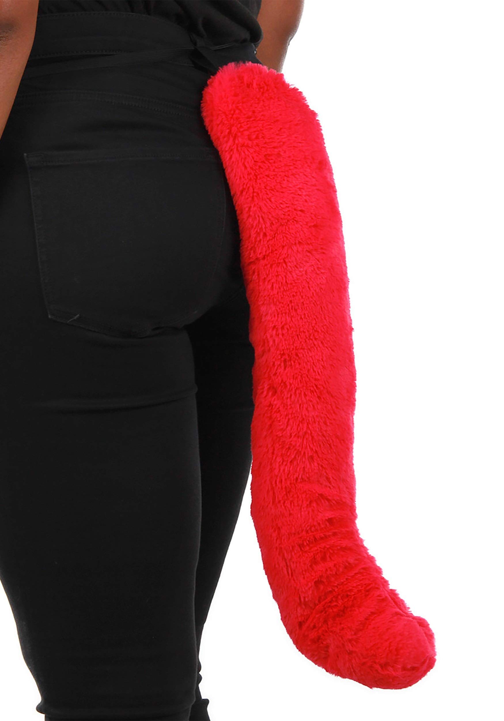 Anime Deluxe Magenta Cat Tail - Adjustable Faux Fur Cosplay Accessory for Halloween, Costume Parties & Anime Conventions