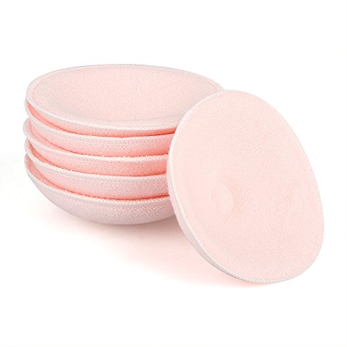 **6pcs Washable Reusable Nursing Pads - Ultra Soft Cotton Breast Pads for Breastfeeding, Highly Absorbent & Leak Proof - Perfect for Comfortable & Discreet Nursing at Home or Work**