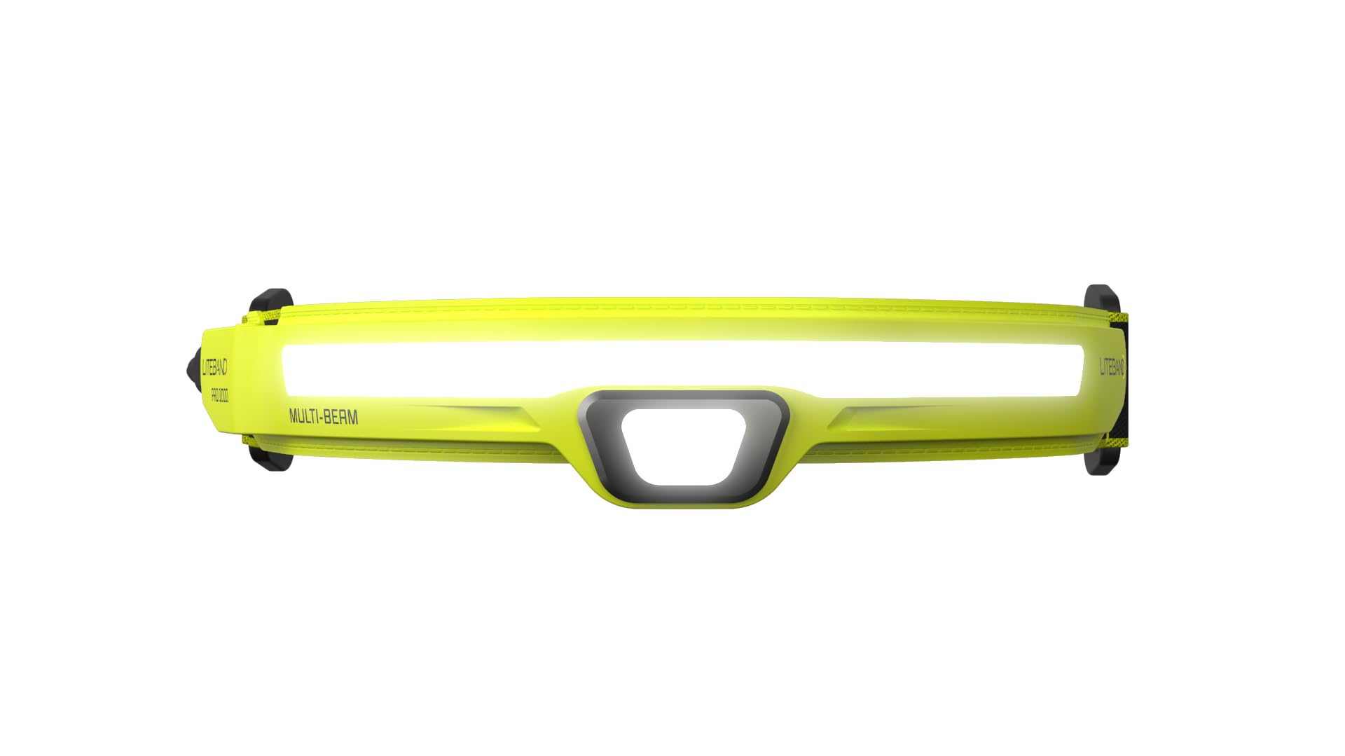 Liteband PRO 1500 Lumens Rechargeable LED Headlamp - Super Bright Tactical Flashlight for Hard Hats, Mechanics & Outdoor Activities | Perfect for Camping, Running, Hiking & Night Work | Waterproof & Lightweight Forehead Light (Yellow)