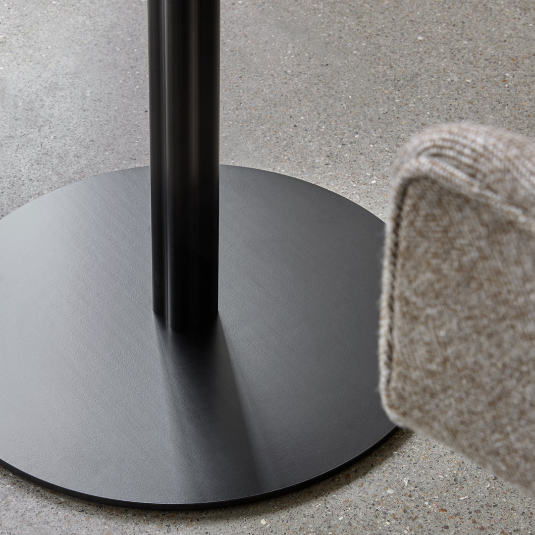 Modern Round Harbour Column Dining Table - Stylish & Durable for Kitchen, Dining Room, and Outdoor Entertaining