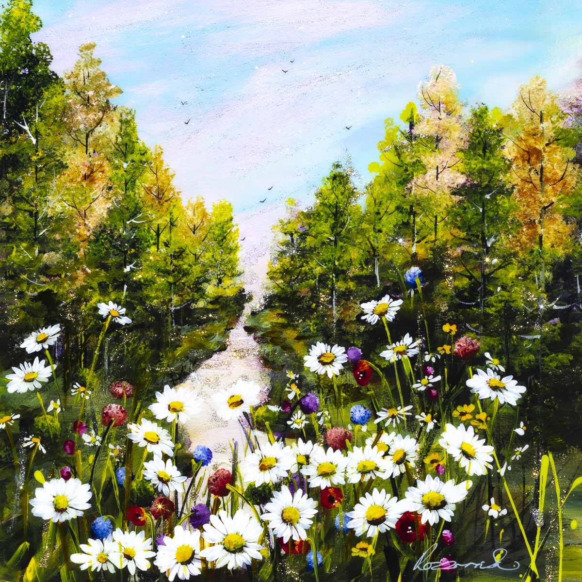 Original 'A Long Walk III' Painting - Handmade Artwork for Home & Office Decor | Perfect for Living Rooms, Bedrooms, and Gift Giving